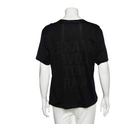 Neil Barrett Black Printed Cotton T-Shirt M