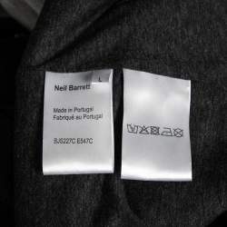 مملوكة مسبقًا جاكيت نيل باريت بلوسون جيرسيه رصاصي كتل لونية بهودي مقاس كبير (لارج)