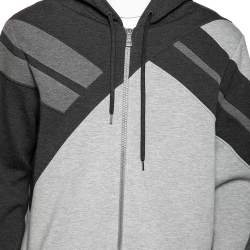 مملوكة مسبقًا جاكيت نيل باريت بلوسون جيرسيه رصاصي كتل لونية بهودي مقاس كبير (لارج)