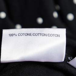 Pre Owned Neil Barrett Black Dot Print Cotton Slim Fit T-Shirt L