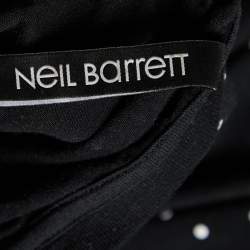 Pre Owned Neil Barrett Black Dot Print Cotton Slim Fit T-Shirt L