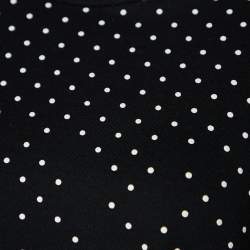 Pre Owned Neil Barrett Black Dot Print Cotton Slim Fit T-Shirt L