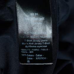 Neil Barrett Black Logo Printed Cotton T Shirt M