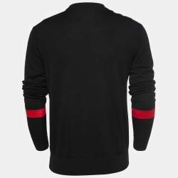 Neil Barrett Black Knit Crew Neck Pullover M