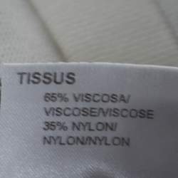 Pre Owned Neil Barrett Off White Striped Knit Crew Neck Slim Fit Pullover L