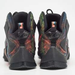 Nike Multicolor Canvas LeBron High Top Sneakers Size 44.5 