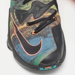 Nike Multicolor Canvas LeBron High Top Sneakers Size 44.5 