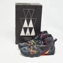 Nike Multicolor Canvas LeBron High Top Sneakers Size 44.5 