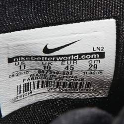 Nike LeBron Silver Mesh and Rubber 13 Rubber City Sneakers Size 45