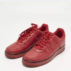 Pre Owned Nike LeBron Red Leather Force 1 low pivot Lace Up Sneakers Size 42.5