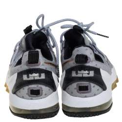 Nike Lebron Grey Mesh And Rubber XIII Low Lace Up Sneakers Size 42.5