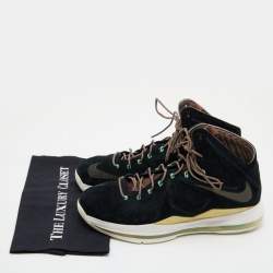 Nike Lebron Black Suede 10 EXT QS Sneakers Size 45