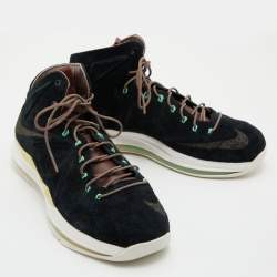 Nike Lebron Black Suede 10 EXT QS Sneakers Size 45