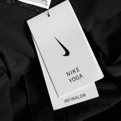 Pre Owned Nike Black Jersey Tight Fit Yoga Pants M