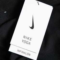 Pre Owned Nike Black Jersey Tight Fit Yoga Pants M