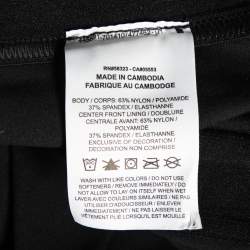 Pre Owned Nike Black Jersey Tight Fit Yoga Pants M