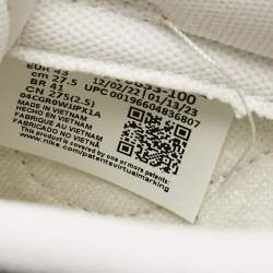 Nike Beige/White Leather Dunk Low Team Gold Sneakers Size 43