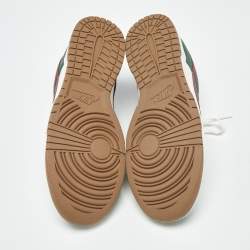 Pre Owned حذاء رياضي نايك أخضر/أبيض جلد دانك منخفض 'University Blue' مقاس 45.5