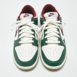 Pre Owned حذاء رياضي نايك أخضر/أبيض جلد دانك منخفض 'University Blue' مقاس 45.5