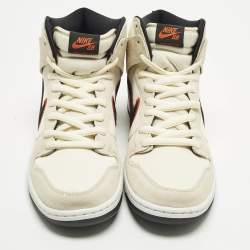 مملوكة مسبقًا Nike SB Dunk Pro PRM San Francisco Giants Size 46 Beige Canvas and Suede High Top Sneakers