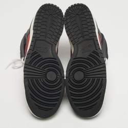 Pre Owned Nike Dunk Hi Size 45 Black Leather and Nubuck Leather Mid Top Sneakers