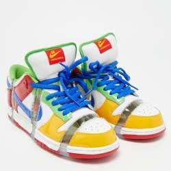 مملوكة مسبقًا حذاء رياضي نايك أخضر/أبيض جلد دانك منخفض 'University Blue' مقاس 45.5