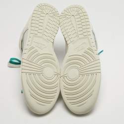 مملوكة مسبقًا Nike Dunk First Use Sail Size 45 Grey/Green Leather and Suede High Top Sneakers