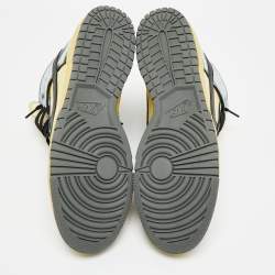 مملوكة مسبقًا Nike Dunk 1985 Black Acid Wash Size 45 Multicolor Leather High Top Sneakers