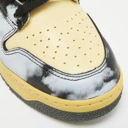 مملوكة مسبقًا Nike Dunk 1985 Black Acid Wash Size 45 Multicolor Leather High Top Sneakers