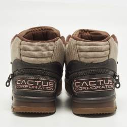 مملوكة مسبقًا Nike Air Trainer 1 SP Travis Scott Wheat Size 45.5 Multicolor Canvas High Top Sneakers