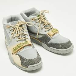 Pre Owned حذاء رياضي نايك اير ترينر 1 اس بي ترافيس سكوت رمادي ضبابي مقاس 46 متعدد الألوان كانفاس عالي الرقبة