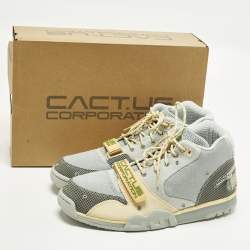 Pre Owned حذاء رياضي نايك اير ترينر 1 اس بي ترافيس سكوت رمادي ضبابي مقاس 46 متعدد الألوان كانفاس عالي الرقبة