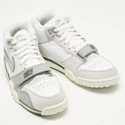 مملوكة مسبقًا حذاء رياضي نايك اير ماكس 1 شبك و جلد شامواه أخضر / أبيض بطيخ مقاس 45