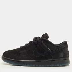 Pre Owned Nike Dunk SP Undefeated 5 On It Black Size 45 Black Suede and Canvas Low Top Sneakers