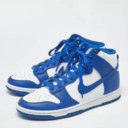 مملوكة مسبقًا Nike Dunk Game Royal Size 43 Blue/White Leather High Top Sneakers