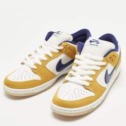 مملوكة مسبقًا Nike SB Dunk Laser Orange Size 43 Multicolor Leather and Suede Low Top Sneakers