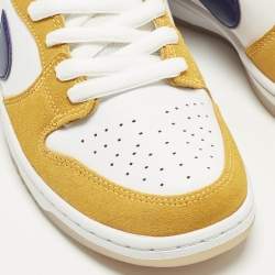 مملوكة مسبقًا Nike SB Dunk Laser Orange Size 43 Multicolor Leather and Suede Low Top Sneakers