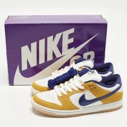 مملوكة مسبقًا Nike SB Dunk Laser Orange Size 43 Multicolor Leather and Suede Low Top Sneakers