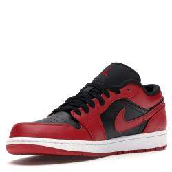 Pre Owned Nike Jordan 1 Low Reverse Bred Sneakers Size 36.5 US 4.5Y