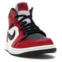 Pre Owned Nike Jordan 1 Mid Chicago Toe Sneakers Size 43