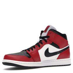 Pre Owned Nike Jordan 1 Mid Chicago Toe Sneakers Size 43