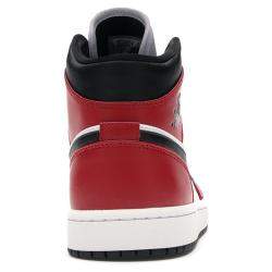 Pre Owned Nike Jordan 1 Mid Chicago Toe Sneakers Size 43