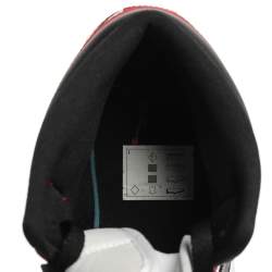 Pre Owned Air Jordan 1 Mid Nike Tricolor Leather Chicago High Top Sneakers Size 44