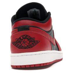 Pre Owned Nike Jordan 1 Low Reverse Bred Sneakers Size EU 41 (US 8)