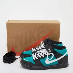 Pre Owned Nike Multicolor Leather And Mesh SB Dunk Mid Griffey Sneakers Size 42.5