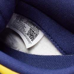 Nike Navy Blue/Yellow Leather Dunk Lace Up Retro Sneakers  Size 47