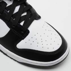 Nike Dunk Black/White Leather Low Top Sneakers Size 44