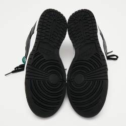 Nike Black/White Leather Dunk Retro Low Top Sneakers Size 41