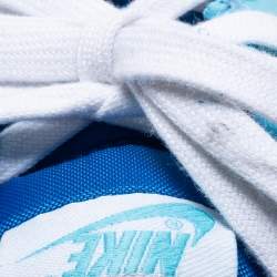 Pre Owned Nike Tricolor Leather Dunk Low Argon Low Top Sneakers Size 42