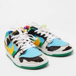 Nike x  Ben & Jerry's Multicolor Pony Hair And Leather SB Dunk "Chunky Dunky" Low Top Sneakers Size 47.5